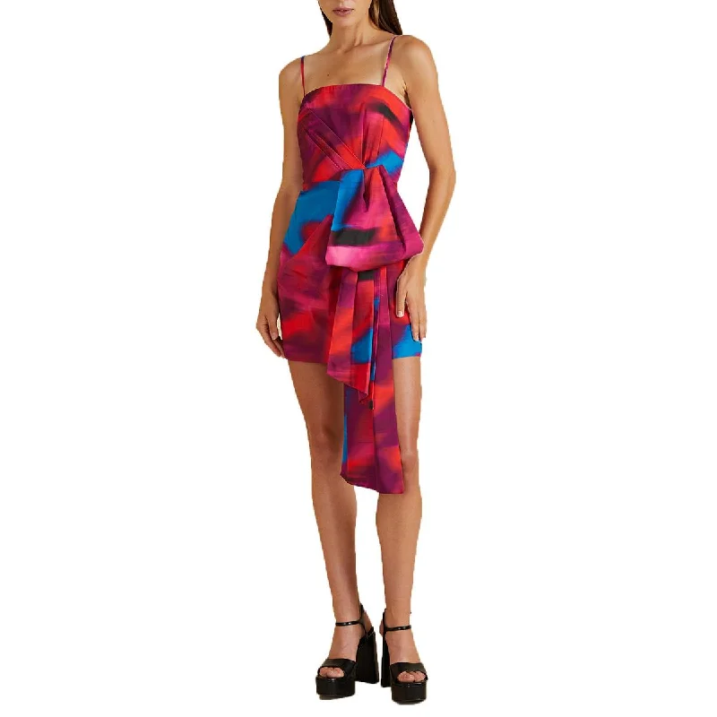 Curated collections of sophisticated women’s wear   Womens Bow Recycled Polyester Mini Dress