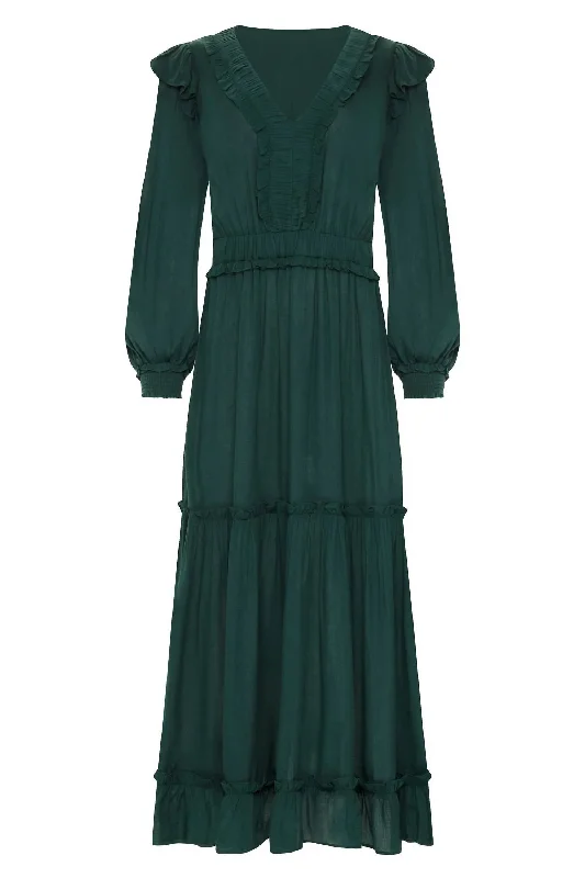Women’s fashion that reflects your personality   Summer Midi Dress In Emerald