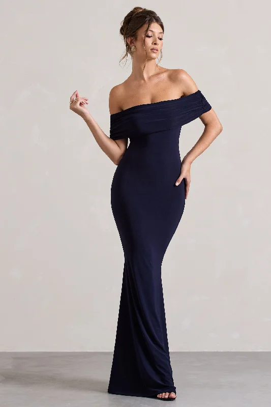 The ultimate destination for women’s clothing   Cloe | Navy Bardot Maxi Dress
