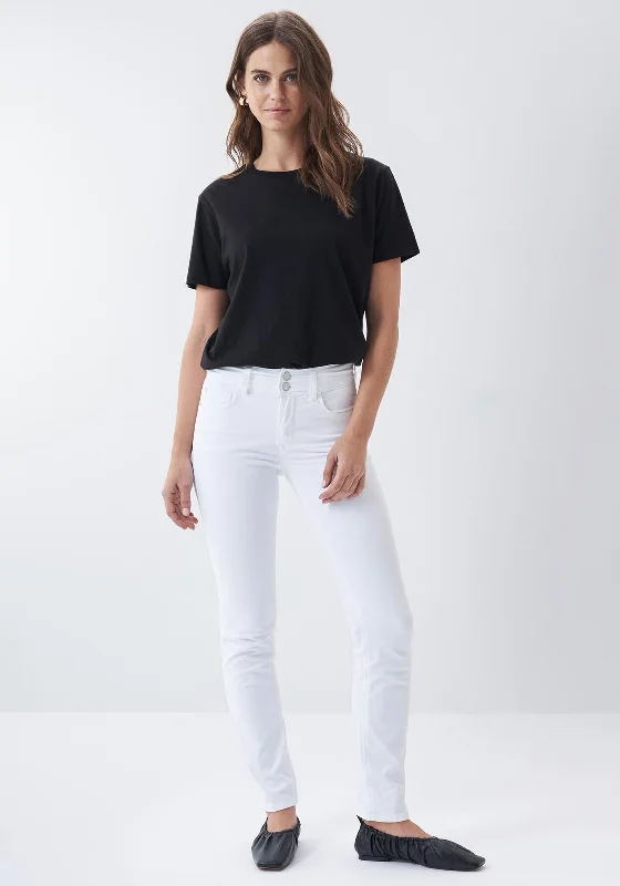 Chic for every occasion and style   Salsa Secret Push in Slim Jeans, White