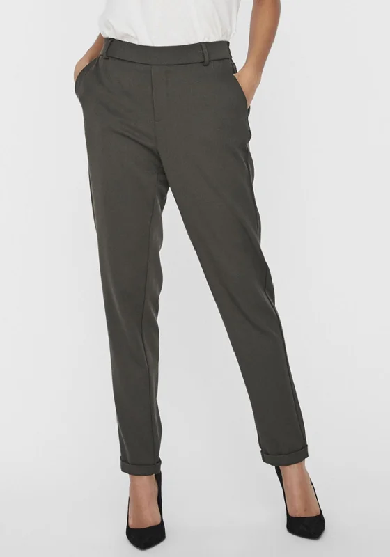 Create a timeless wardrobe with fashionable pieces Vero Moda Maya Slim Leg Trousers, Dark Green Create a timeless wardrobe with fashionable pieces Vero Moda Maya Slim Leg Trousers, Dark Green
