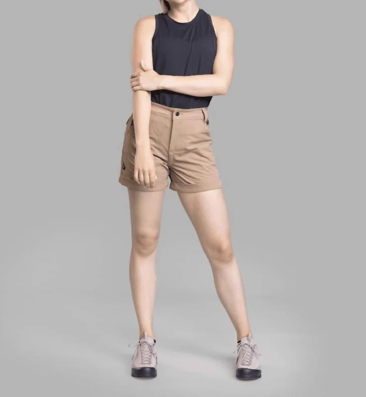 Versatile fashion for every type of woman   Women's Go There Short In Tan