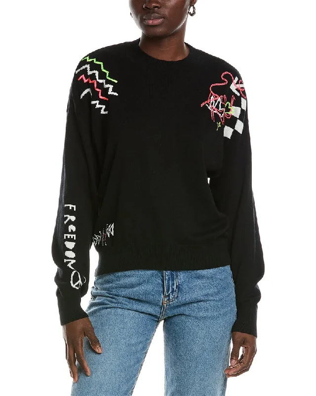 Dress to impress with elegant women’s wear   WISPR Graffiti Silk-Blend Sweater