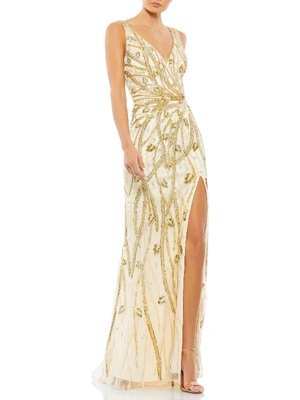 Perfect fashion pieces for the busy woman   Womens Embellished Beaded Evening Dress