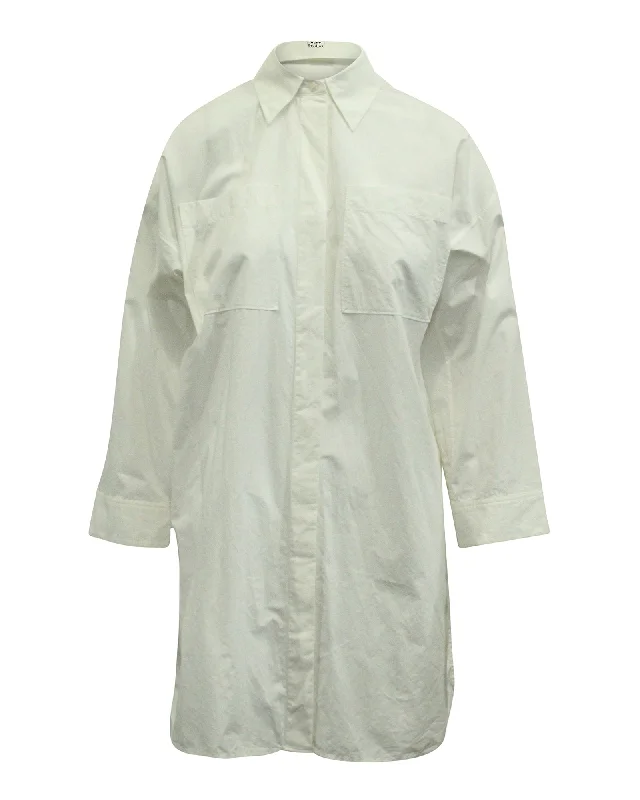 Premium quality women’s clothing at affordable prices   Acne Studios Oversized Shirt Dress in White Cotton