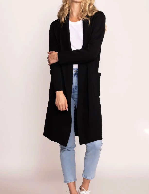 Elegant casual clothing for modern women   Aria Coat In Black