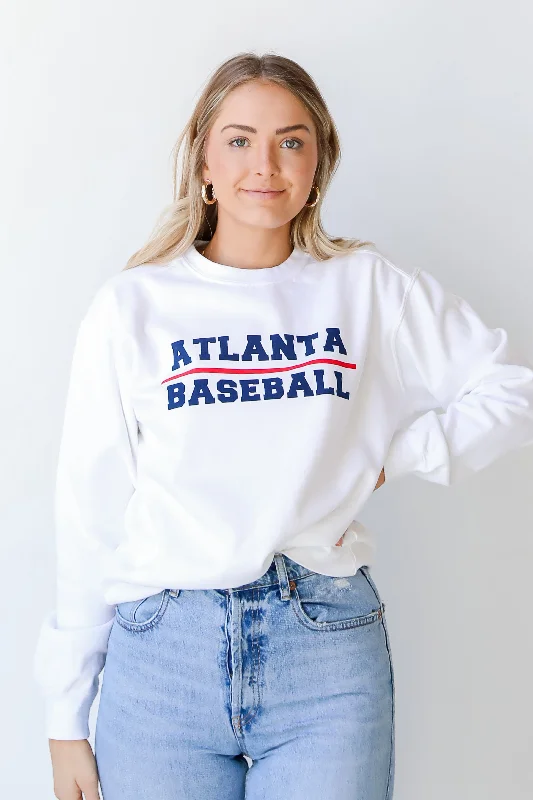 Elevate your look with premium women’s wear   Atlanta Baseball Sweatshirt