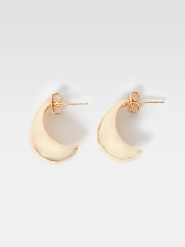 Curated collections for modern, fashionable women   Metal Half Hoop Earrings