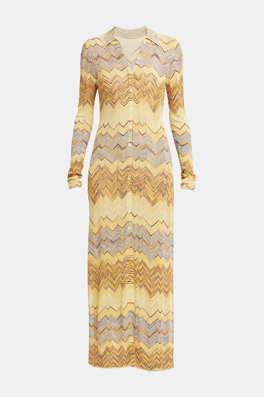 Fashionable clothing to fit every body type   Mariela Striped Knit Dress in Mystic